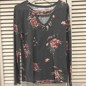 Floral knit top